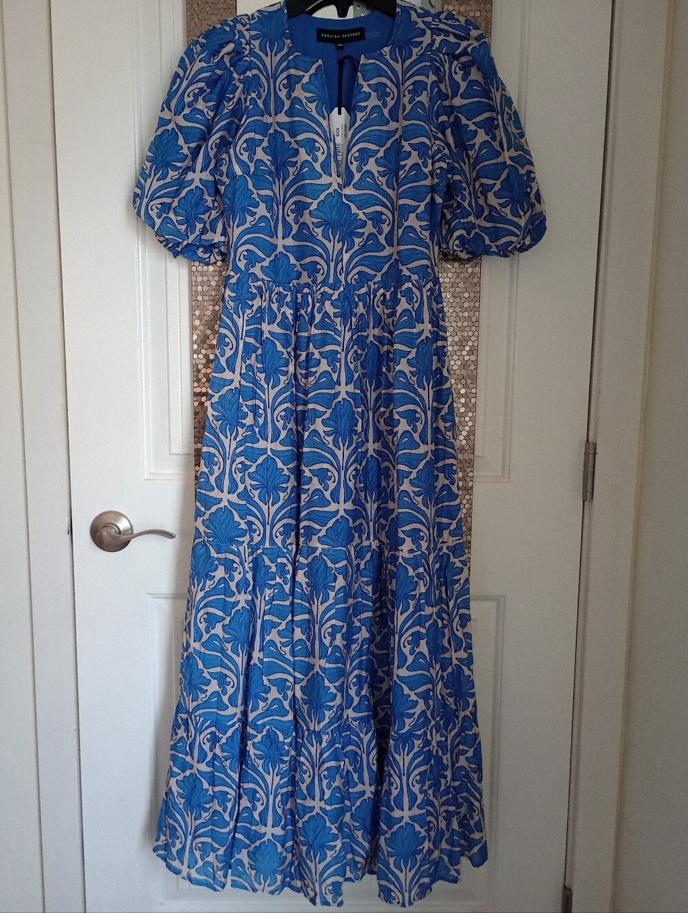 Tuckernuck Blue Geo Floral Cara Maxi Dress - Picture 6 of 11